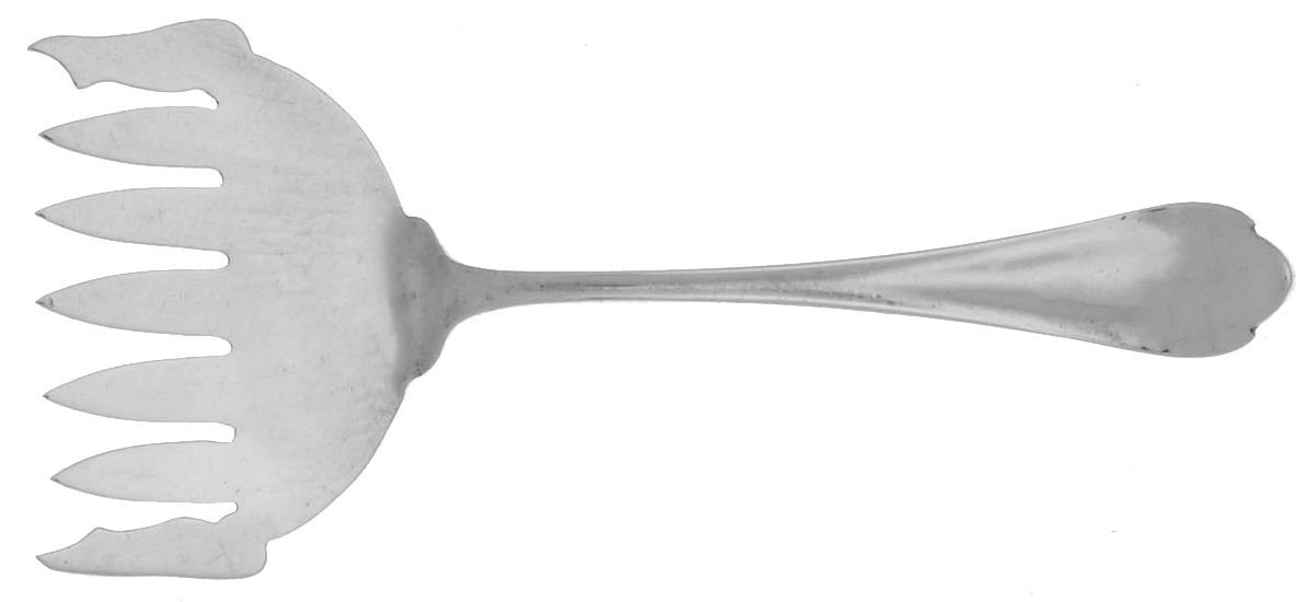 Springfield (Sterling, 1900) Small Solid Tined Sardine Serving Fork by Unger Brothers-1