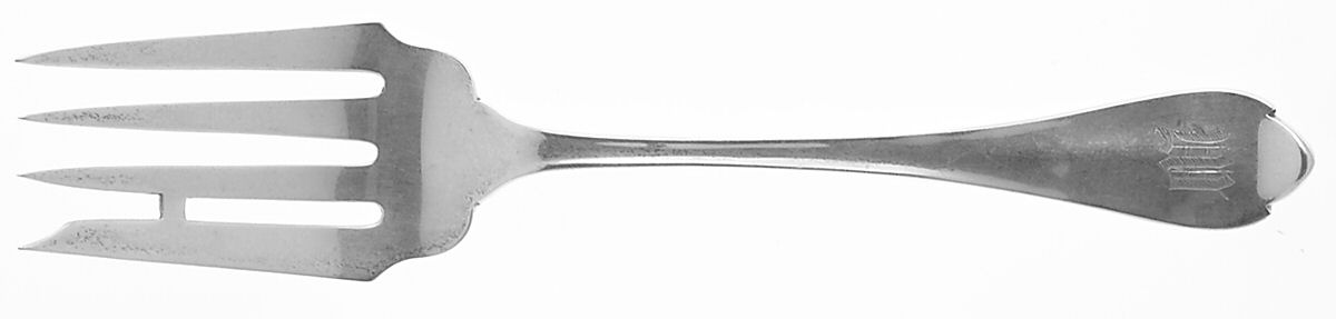 Springfield (Sterling, 1900) Small Solid Cold Meat Serving Fork by Unger Brothers-1