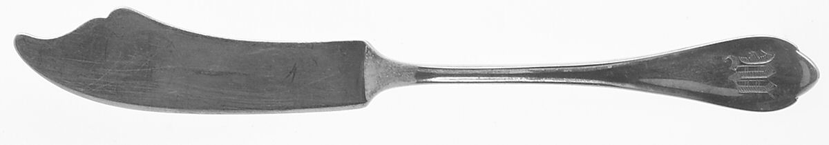 Springfield (Sterling, 1900) Flat Handle Master Butter Knife by Unger Brothers-1