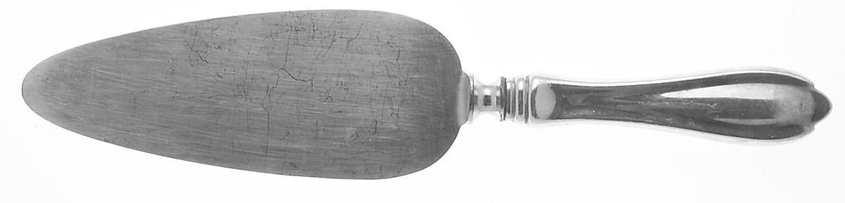 Springfield (Sterling, 1900) Pie Server with Silverplate Blade by Unger Brothers-1