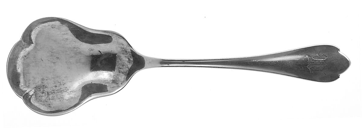 Springfield (Sterling, 1900) Sugar Shell Spoon by Unger Brothers-1