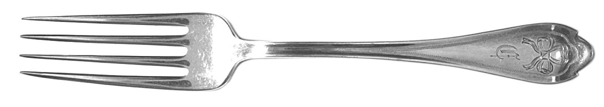 Springfield-Engraved No1 Monogram Fork by Unger Brothers-1