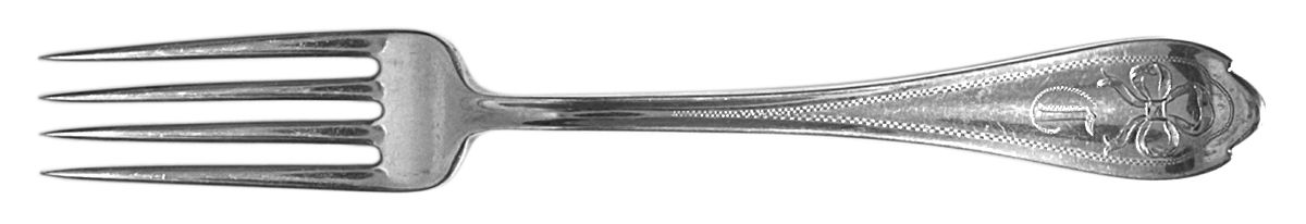 Springfield-Engraved No1 Monogram Fork by Unger Brothers-1
