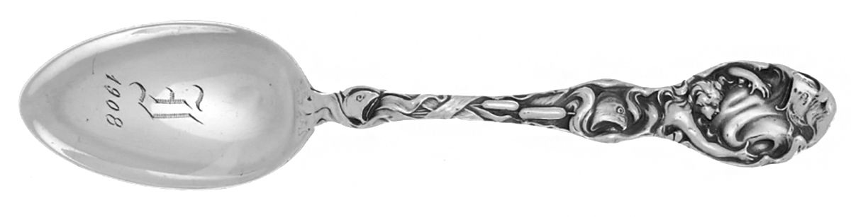 The Wave (Sterling, 1904) Teaspoon by Unger Brothers-1