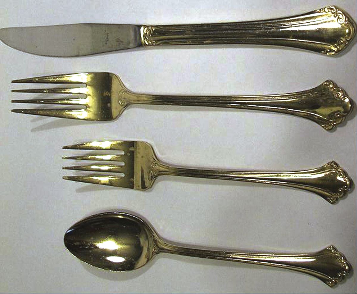 Alexandra (Gold Electroplate) Fork by Unknown Mfg Silver-1