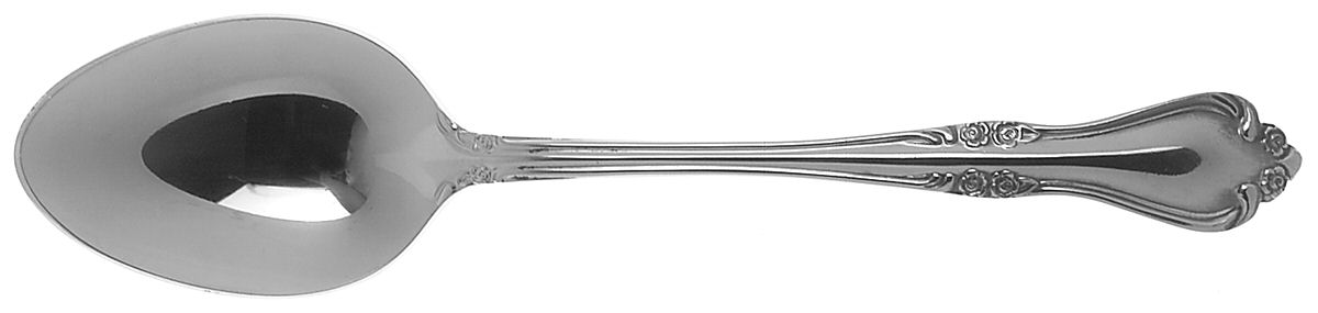 Breton Rose (Stainless) Tablespoon (Serving Spoon) by Unknown Mfg Silver-1