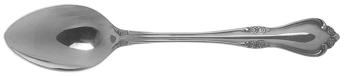 Breton Rose (Stainless) Place/Oval Soup Spoon by Unknown Mfg Silver-1
