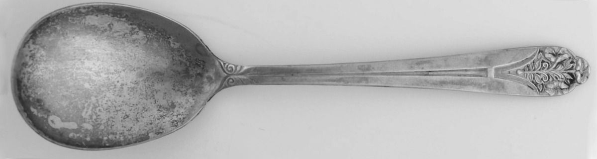 Claudia (Silverplate) Sugar Spoon by Unknown Mfg Silver-1