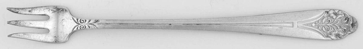 Claudia (Silverplate) Cocktail/Seafood Fork by Unknown Mfg Silver-1