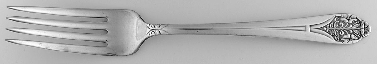 Claudia (Silverplate) Fork by Unknown Mfg Silver-1
