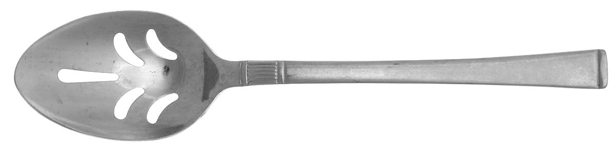 Doric (Stainless) Pierced Tablespoon (Serving Spoon) by Unknown Mfg Silver-1