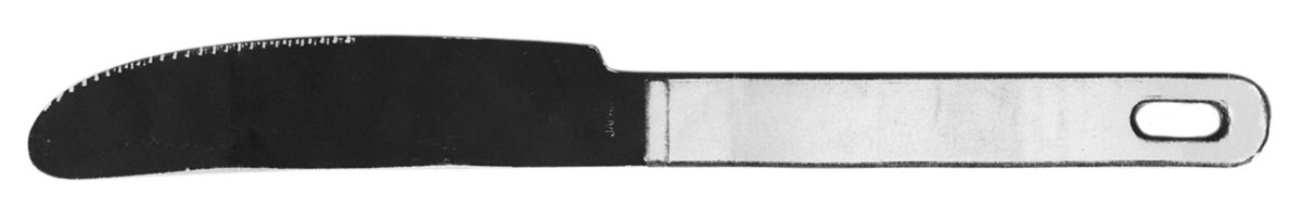 Elofhans (Stainless) Modern Solid Knife by Unknown Mfg Silver-1