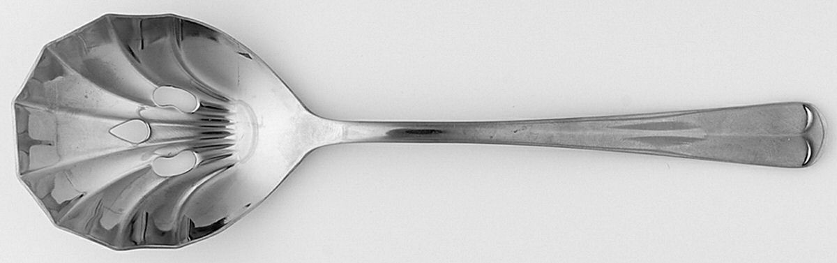 Gran Royale (Stainless) Solid Pierced Casserole Spoon by Unknown Mfg Silver-1