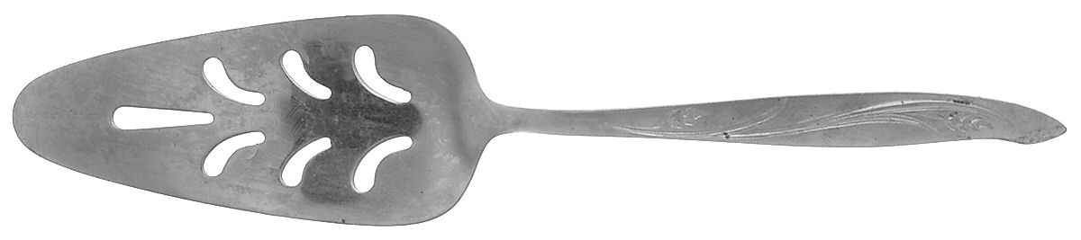 Gracious Wheat (Stainless) Pierced All Stainless Pie Server by Unknown Mfg Silver-1