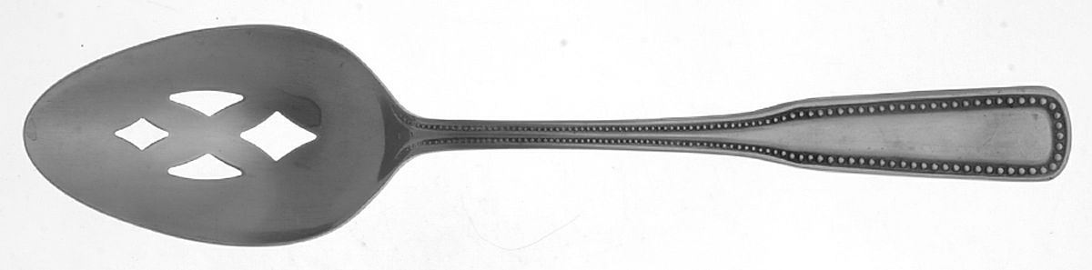 Harbour Town (Stainless) Pierced Tablespoon (Serving Spoon) by Unknown Mfg Silver-1