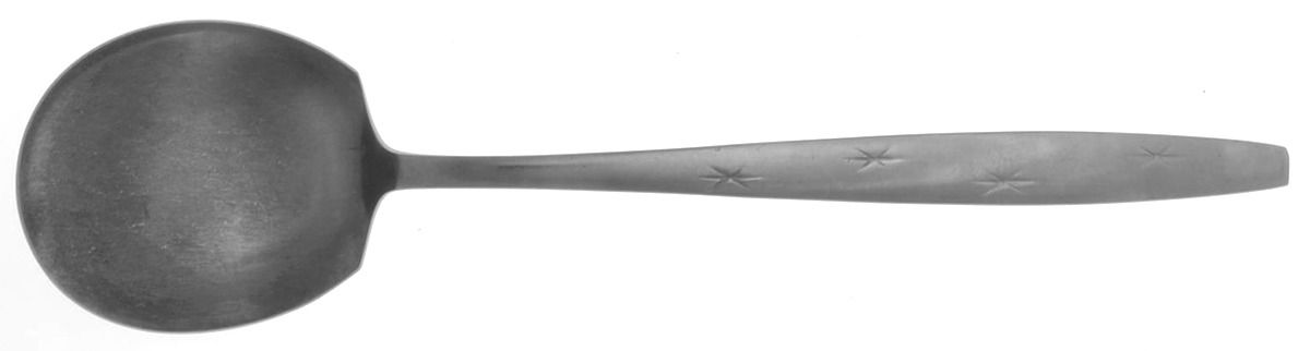 Heavenly Star (Stainless) Large Solid Casserole Spoon by Unknown Mfg Silver-1