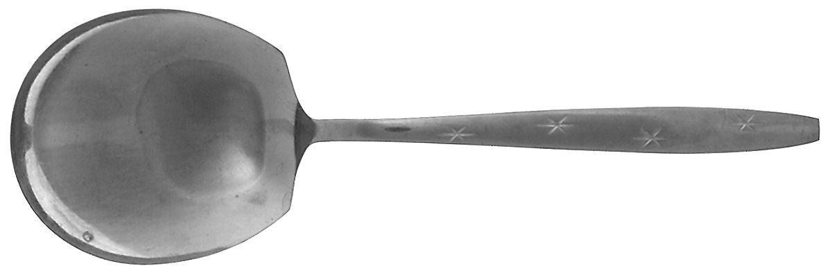Heavenly Star (Stainless) Solid Smooth Casserole Spoon by Unknown Mfg Silver-1