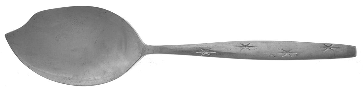 Heavenly Star (Stainless) Large Solid Jelly Server by Unknown Mfg Silver-1