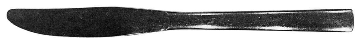 HG (Stainless) Modern Solid Knife by Unknown Mfg Silver-1