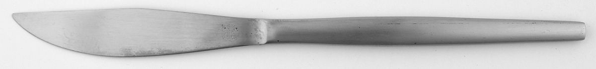 Kalmar (Stainless) Modern Solid Knife by Unknown Mfg Silver-1