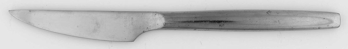 Kalmar (Stainless) Individual Solid Handle Steak Knife by Unknown Mfg Silver-1