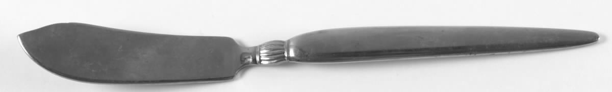 King's Dynasty (Stainless) Flat Handle Master Butter Knife by Unknown Mfg Silver-1