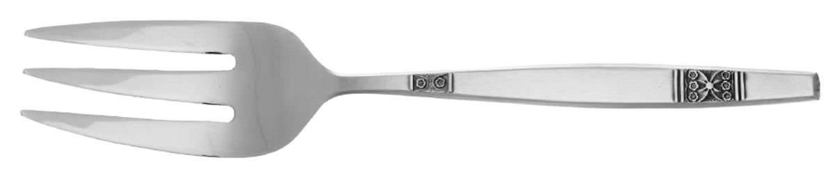 Madeira (Stainless) Medium Solid Cold Meat Serving Fork by Unknown Mfg Silver-1
