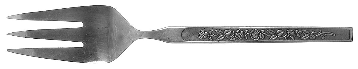 Maria Grande (Stainless) Medium Solid Cold Meat Serving Fork by Unknown Mfg Silver-1