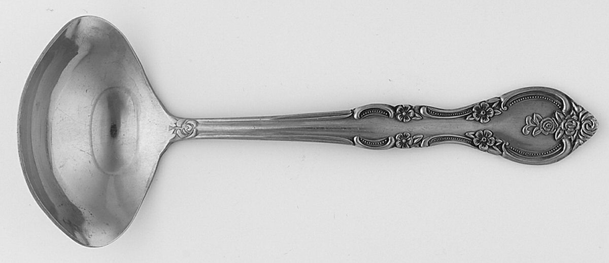 Marseilles (Stainless) Solid Gravy Ladle by Unknown Mfg Silver-1