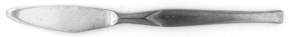 Nordic (Stainless) Modern Solid Knife by Unknown Mfg Silver-1