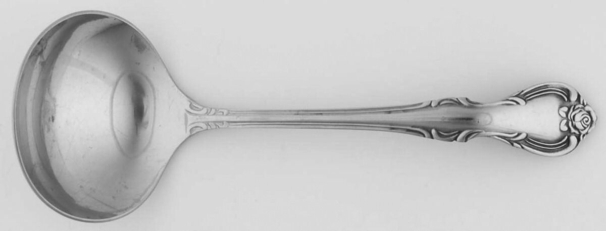 Princess (Stainless) Solid Gravy Ladle by Unknown Mfg Silver-1