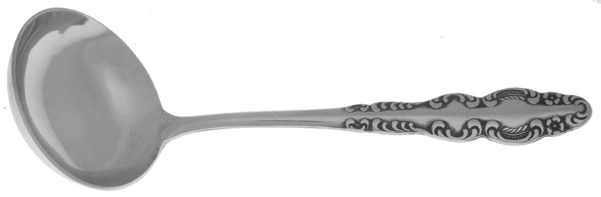 Royal Baroque (Stainless) Solid Gravy Ladle by Unknown Mfg Silver-1