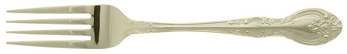 Sarah Ann (Gold Electroplate) Fork by Unknown Mfg Silver-1