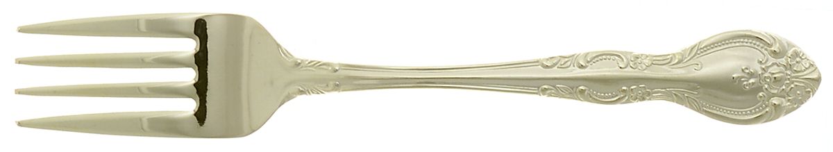 Sarah Ann (Gold Electroplate) Individual Salad Fork by Unknown Mfg Silver-1