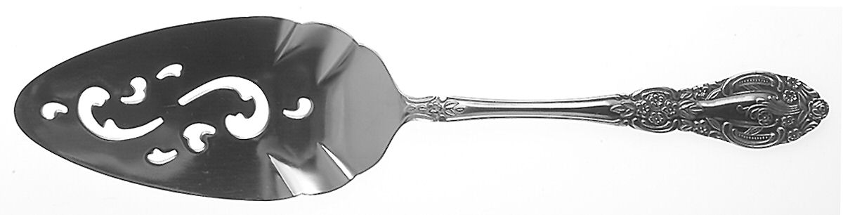 Springtime (Stainless) Pierced All Stainless Pie Server by Unknown Mfg Silver-1
