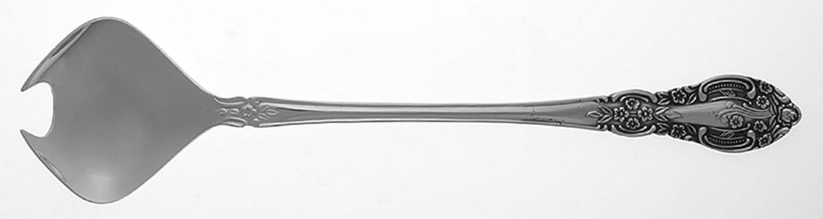 Springtime (Stainless) Solid Salad Serving Fork by Unknown Mfg Silver-1