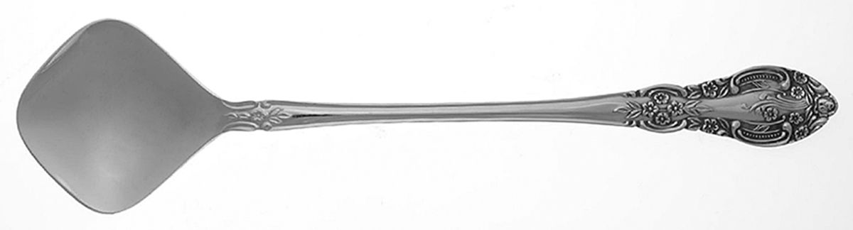 Springtime (Stainless) Solid Salad Serving Spoon by Unknown Mfg Silver-1