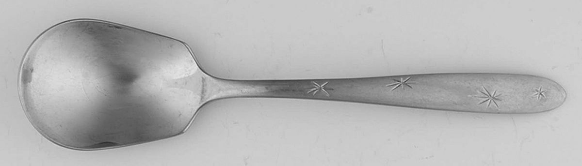 Supremacy (Stainless) Sugar Spoon by Unknown Mfg Silver-1