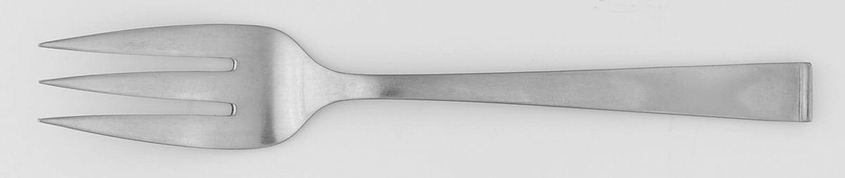 Tempo (Stainless) Large Solid Cold Meat Serving Fork by Unknown Mfg Silver-1
