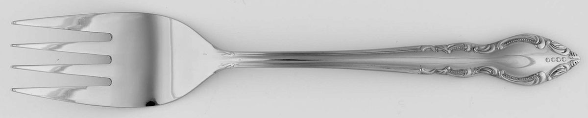 UNF122 (Stainless) Medium Solid Cold Meat Serving Fork by Unknown Mfg Silver-1