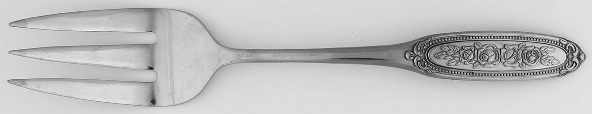 UNF131 (Stainless) Medium Solid Cold Meat Serving Fork by Unknown Mfg Silver-1