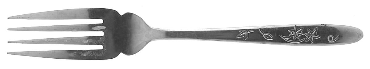 UNF138 (Stainless) Medium Solid Cold Meat Serving Fork by Unknown Mfg Silver-1