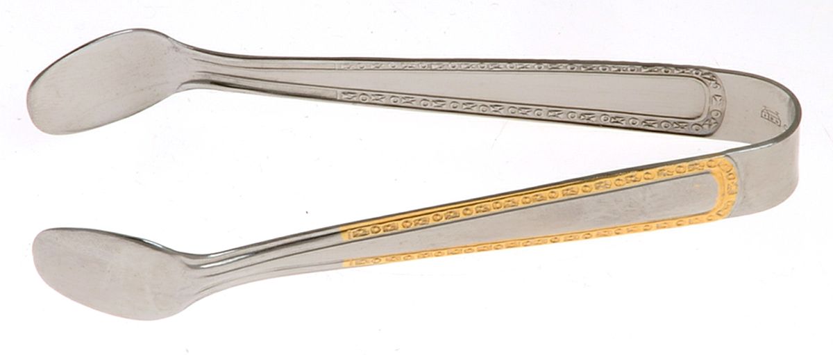 UNF143 (Stainless) Sugar Tongs by Unknown Mfg Silver-1