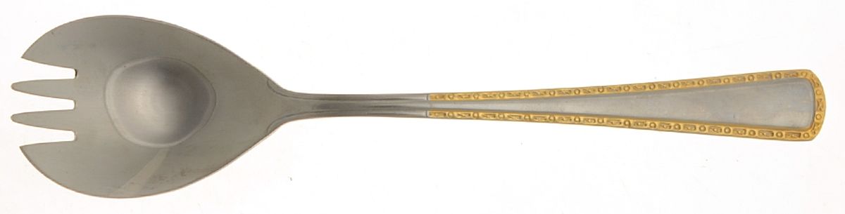 UNF143 (Stainless) Solid Salad Serving Fork by Unknown Mfg Silver-1