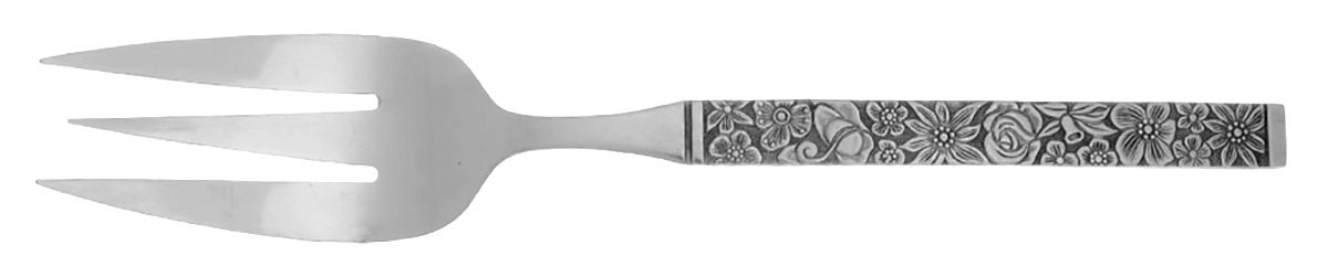 UNF146 (Stainless) Medium Solid Cold Meat Serving Fork by Unknown Mfg Silver-1