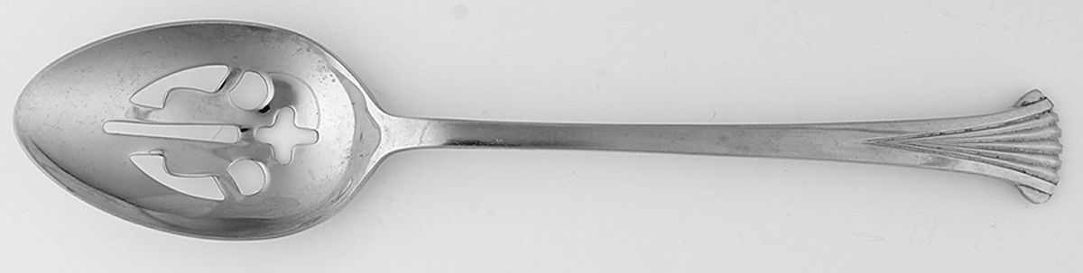 UNF181 (Stainless) Pierced Tablespoon (Serving Spoon) by Unknown Mfg Silver-1