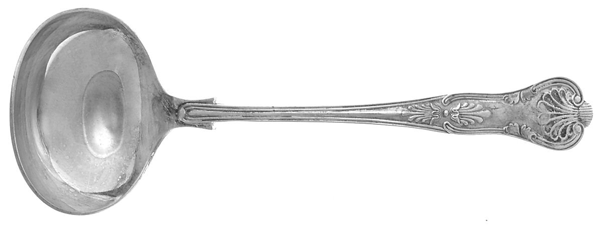 Kings (Silverplate) Solid Gravy Ladle by Unknown Mfg Silver-1
