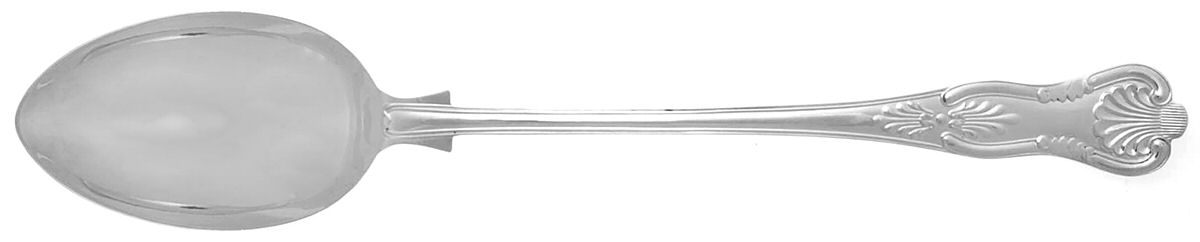 Kings (Silverplate) Large Solid Dressing Spoon by Unknown Mfg Silver-1