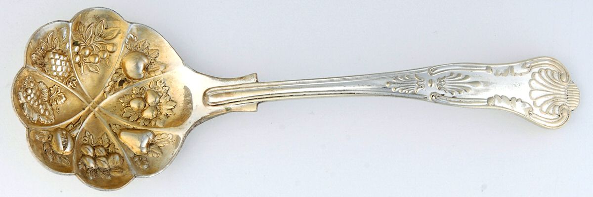 Kings (Silverplate) Solid Bon Bon Spoon by Unknown Mfg Silver-1
