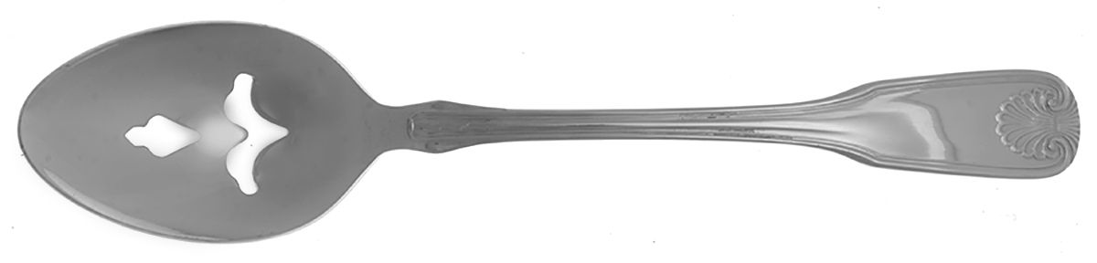 UNF208 (Stainless) Pierced Tablespoon (Serving Spoon) by Unknown Mfg Silver-1
